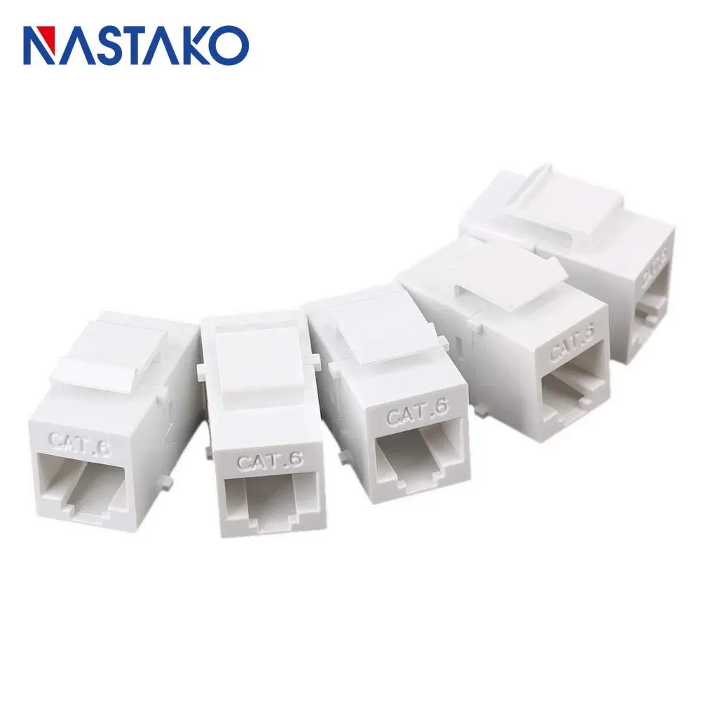 

Cat6 Keystone Jack RJ45 Connector keystone Cat6 RJ45 Extension Coupler Ethernet Network LAN RJ45 Coupler Jacks Adapter Connector