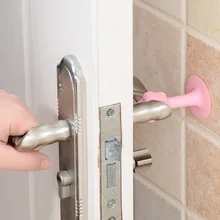 Бытовая Ручка двери анти-разбился коврик силиконовый немой дверной ручки бамперы в форме цветка анти-столкновения двери пробка