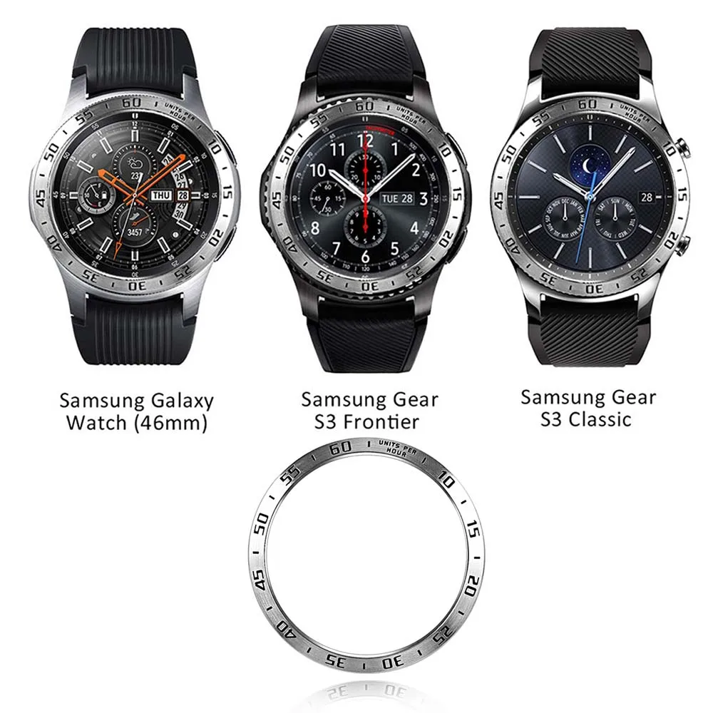 Ободок из нержавеющей стали для samsung Galaxy Watch 46 мм/gear S3 классический Frontier Защита от царапин чехол клейкая крышка