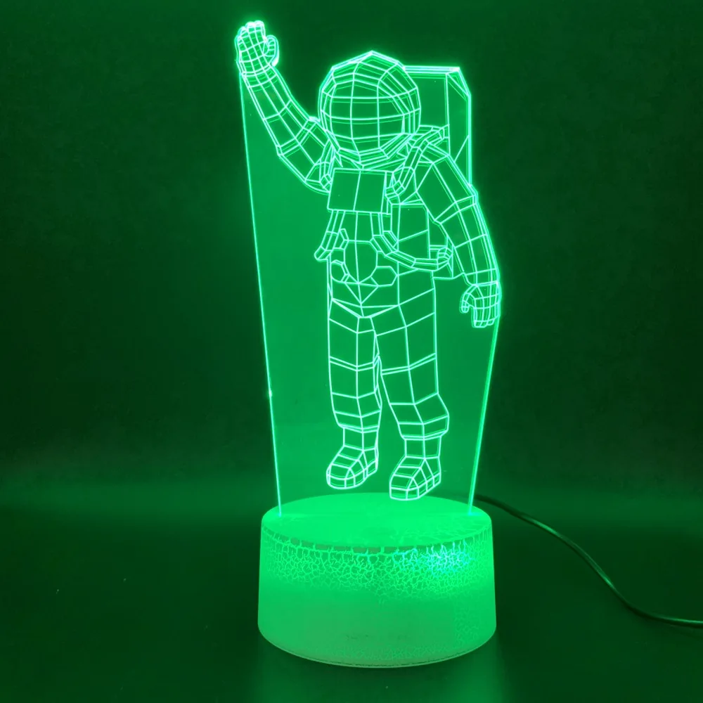 Led Night Light Astronaut Figure Home Decoration 3d Lamp Cosmonaut Holiday Gift for Kids Child Bedroom Novelty Light Spaceman