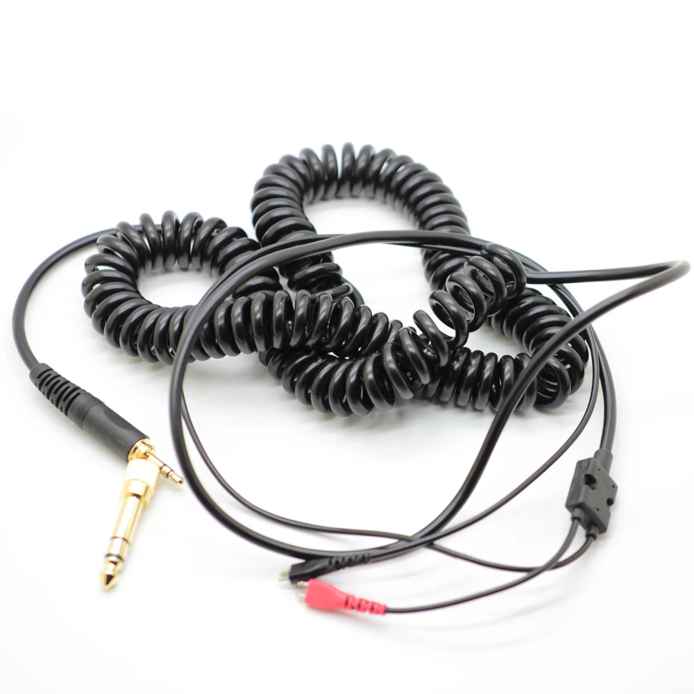 Пружинные рельефные спиральные кабели для наушников Poyatu Сменные Sennheiser HD25 1 5 2 4
