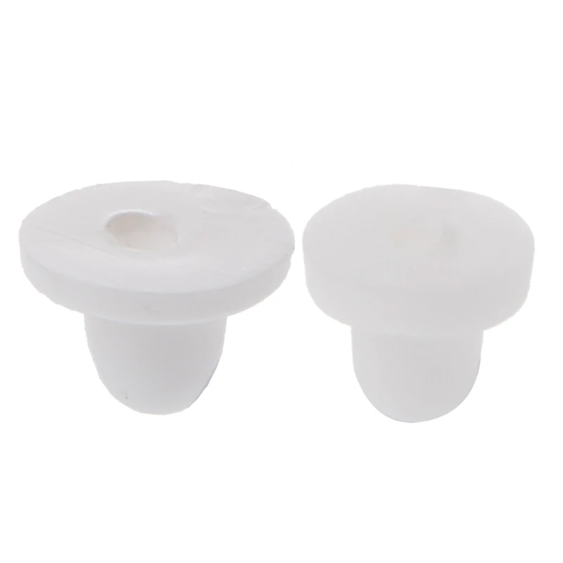 

100PCS Anti-Pain Earring Back Pads Silicone Cushion for Clip on Earrings White