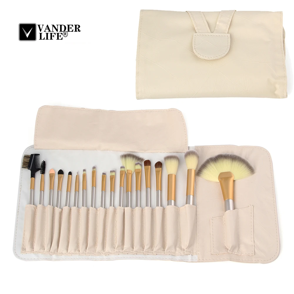 VANDER 12 18 24 pcs Makeup Brushes Professional Cosmetic Makeup Brush Foundation Eyeshadow Eyeliner Brushing Brush Tool Kits 1(1)