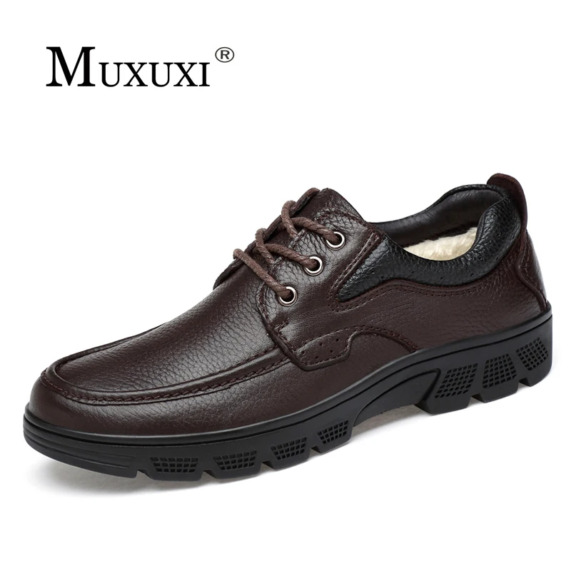 

New arrival high genuine leather comfortable casual shoes men cow suede loafers shoes soft breathable Autumn and Winter Warm fur