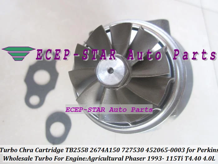 Turbo Cartridge CHRA TB2558 2674A150 727530 452065-0003 PERKINS Agricultural Phaser 93- 115Ti T4.40 4.0L (6)