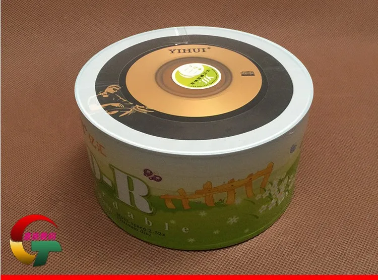 Оптовая продажа 10 дисков A + Yihui 52x700 Мб пустой черный диджейский принт CD R|cd-r black|cd-r