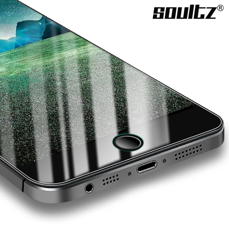 

Soultz 2.5D Edge Protective Glass for iPhone 5 5s Se Tempered Glass Screen Protector on iPhone 5 5s Se Protection Film