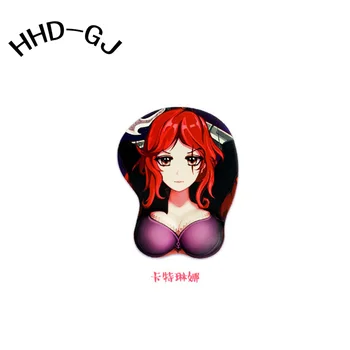 

HHD-GJ Anime Sexy Big Soft Breast 3D Gaming Mouse Pad Silicone Gel Filled H3cm