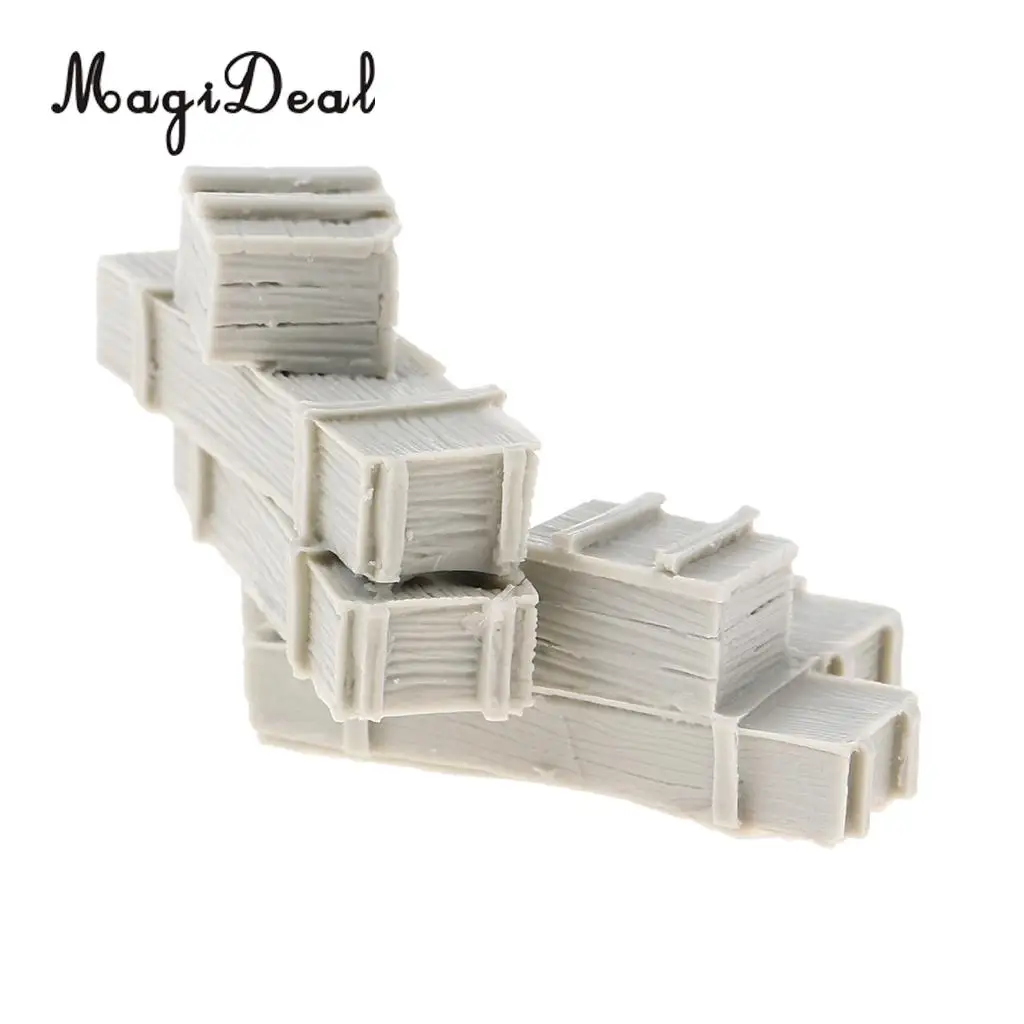 Tooyful 1/35 Resin Figure Kits Bullet Boxes Miniature War Game Accessory Unpainted