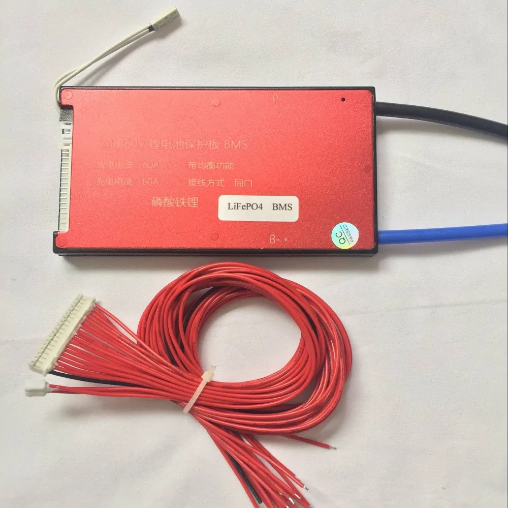 

1PCS/LOT 60v 64V 20s 35A 45A 60A discharge lifepo4 battery management system bms for E-vehicle