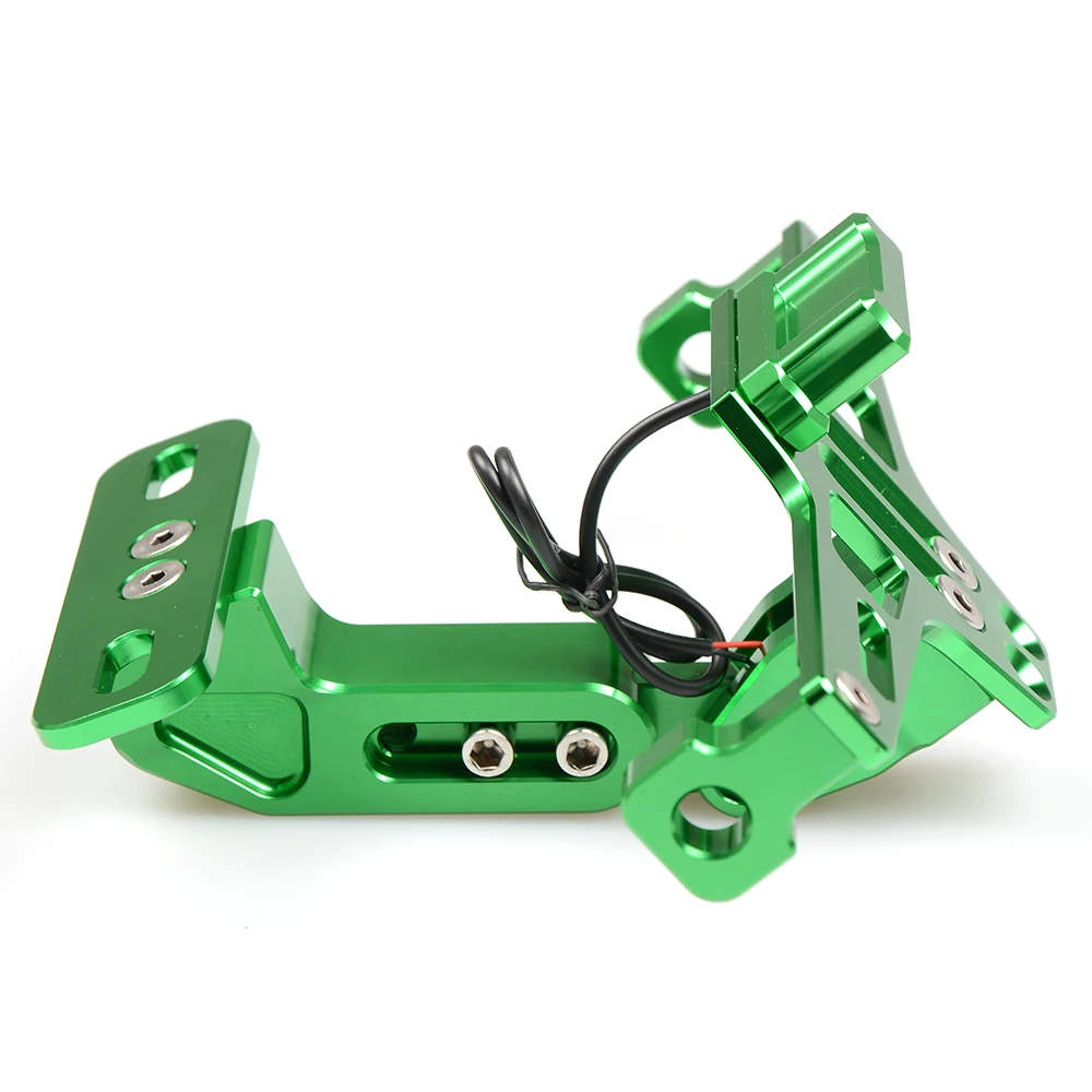 Мотоцикл CNC номерной знак кронштейн держатель рамка для Kawasaki Ninja 250 250R 300R Z750 Z800 Z1000