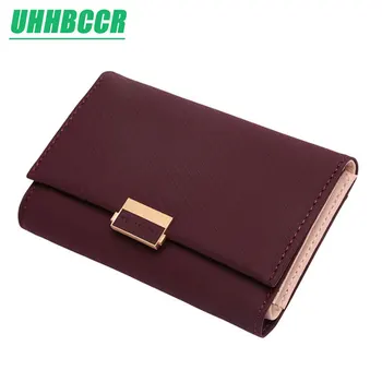 

New Fashion Women Wallets Short Style Multi-functional wallet Purse Fresh PU leather Female Clutch Card Holder