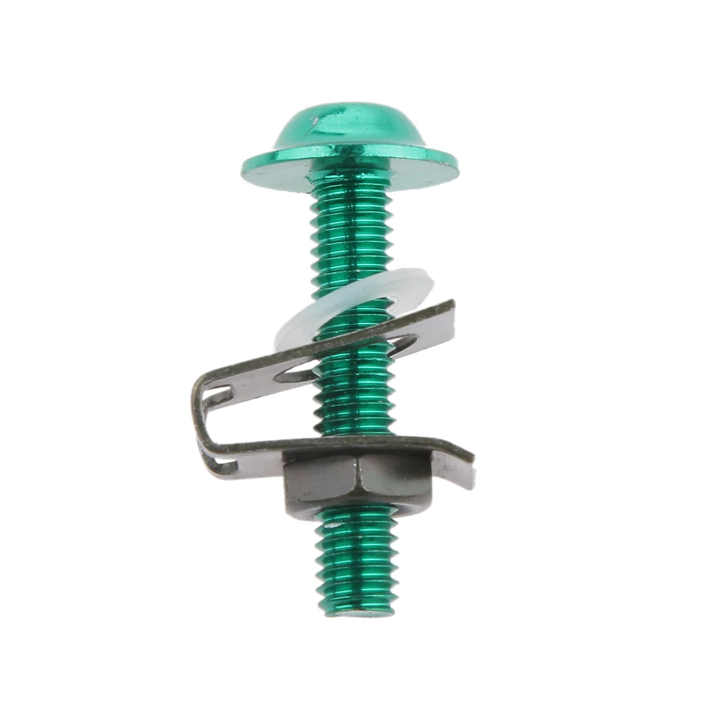 10X M6 Universal Motorcycle CNC Sportbike Fairing Spring Body Bolt Scooter Nuts Bolts Kit Screw Spire Speed Fastener Clip 