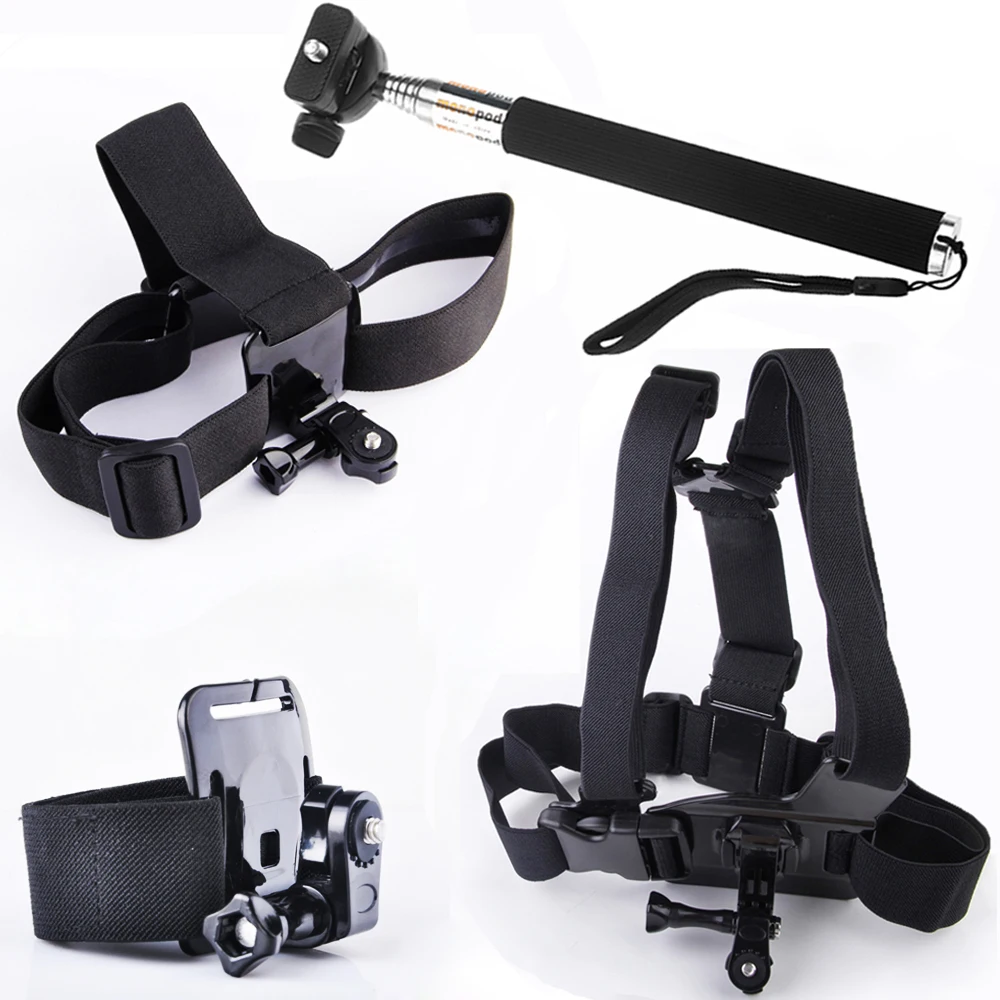 Free shipping Monopod Mount Accessories Head Chest Wrist Strap Kit for