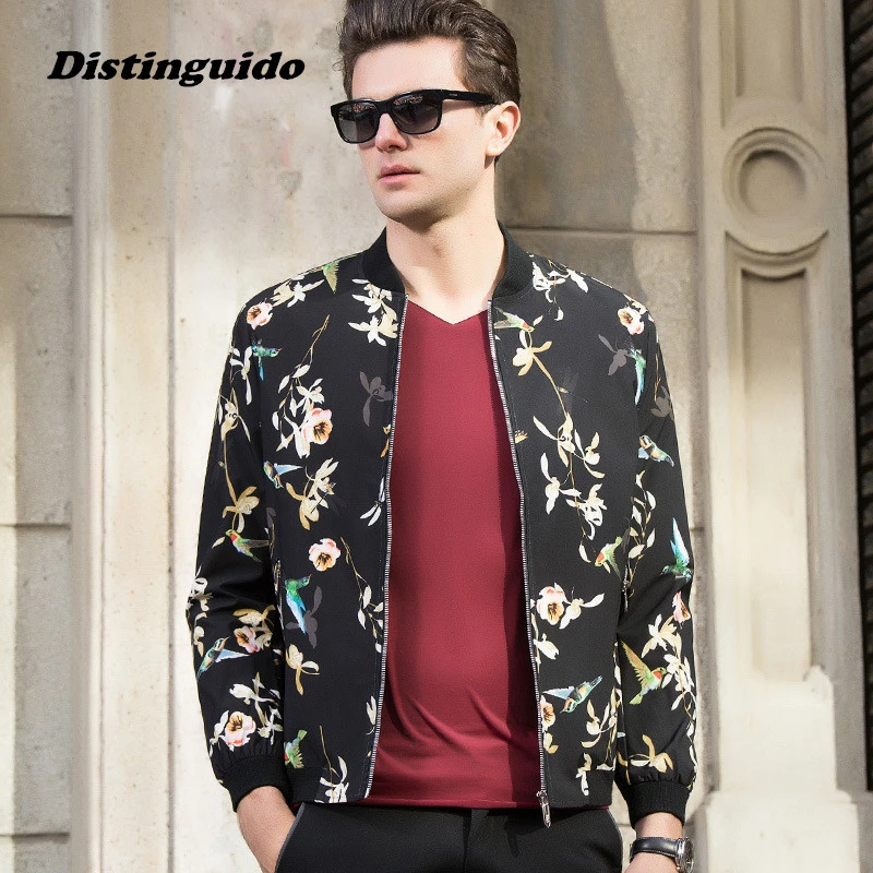 17新しいファッションブランド服花柄ジャケットカジュアルジャケットメンズ生き抜くmjk025 Men Outwear Casual Jacket Mencasual Jacket Aliexpress