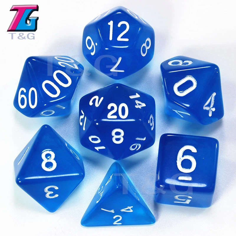 7 шт./компл. TRPG кости для Подземелья и Драконы D4-D20 многосторонний игральные кости 10 цветов для рабочего стола, полиэдральный набор акриловых Пластик детский набор игрушек