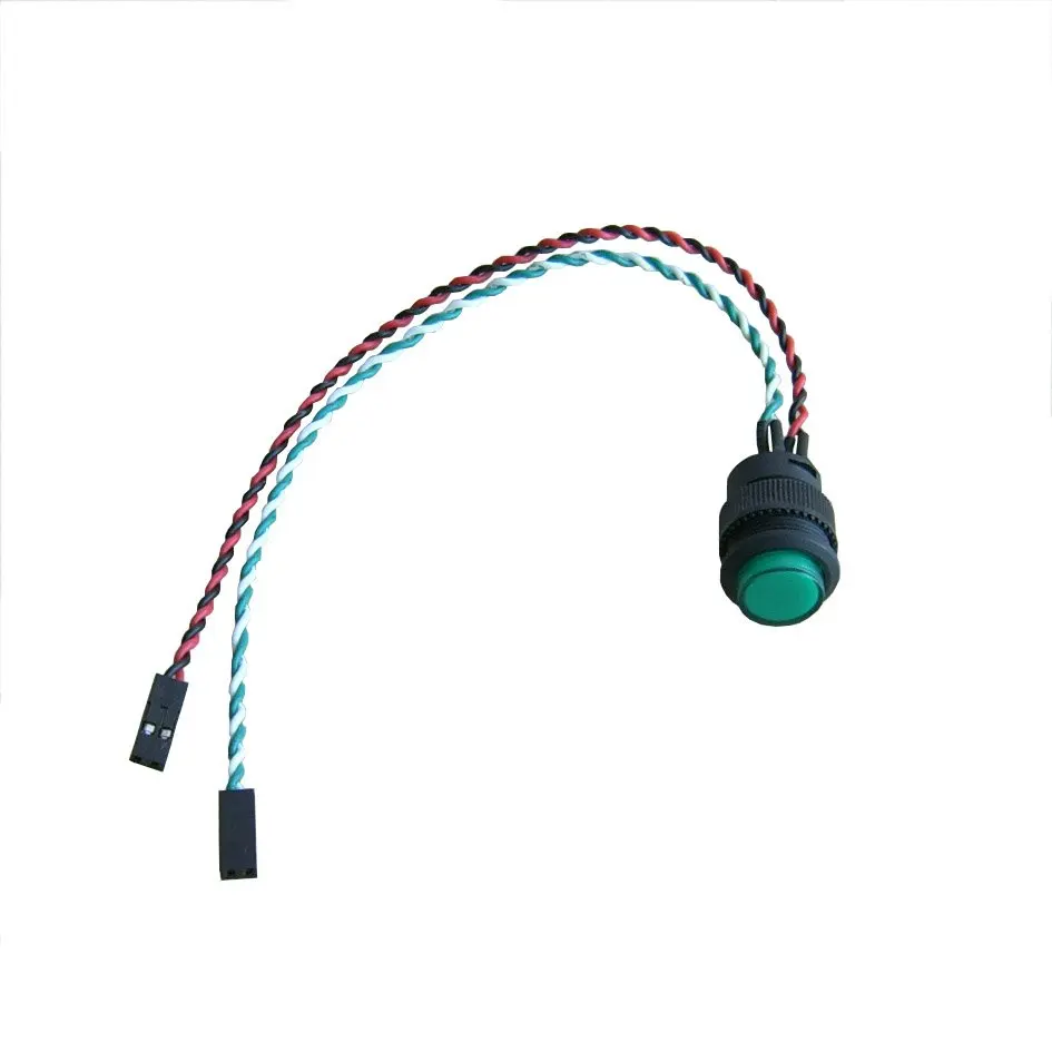 

System On/Off Switch with built-in Green Power LED with 2-pin 2.54mm pitch connector(2.00mm pitch optional)