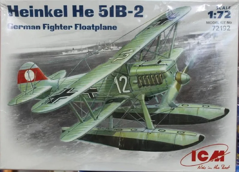 ICM 72192 Heinkel He 51 B2 German fighter floatplane 1 72 scale model kit