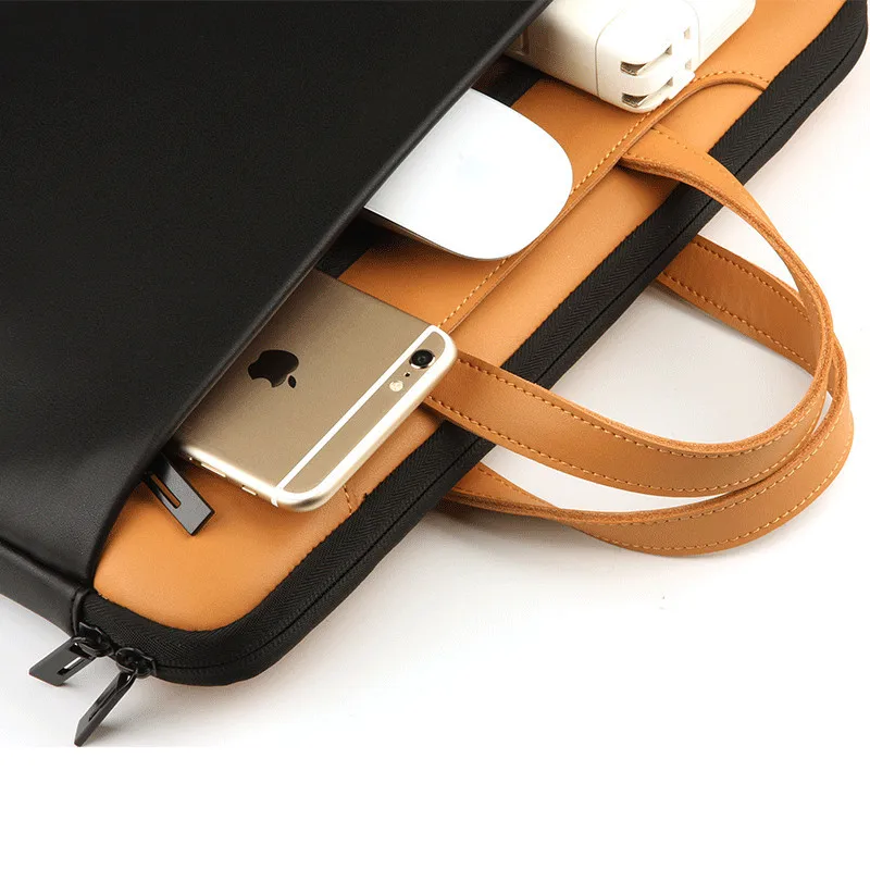 TIANLEI Genuine Leather Laptop Bag For Xiaomi Lenovo Notebook Laptop Messenger Bag Case For Macbook Air Pro 13\ TIANLEI Genuine Leather Laptop Bag For Xiaomi Lenovo Notebook Laptop Messenger Bag Case For Macbook Air Pro 13\