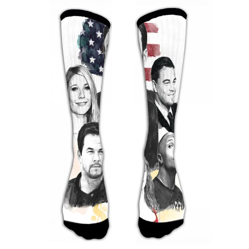 

Thick Socks Autumn Winter Funny Socks Women 3D Print Knee Slim Socks Long Cute Harajuku Casual calcetines de mujer 0ZD11