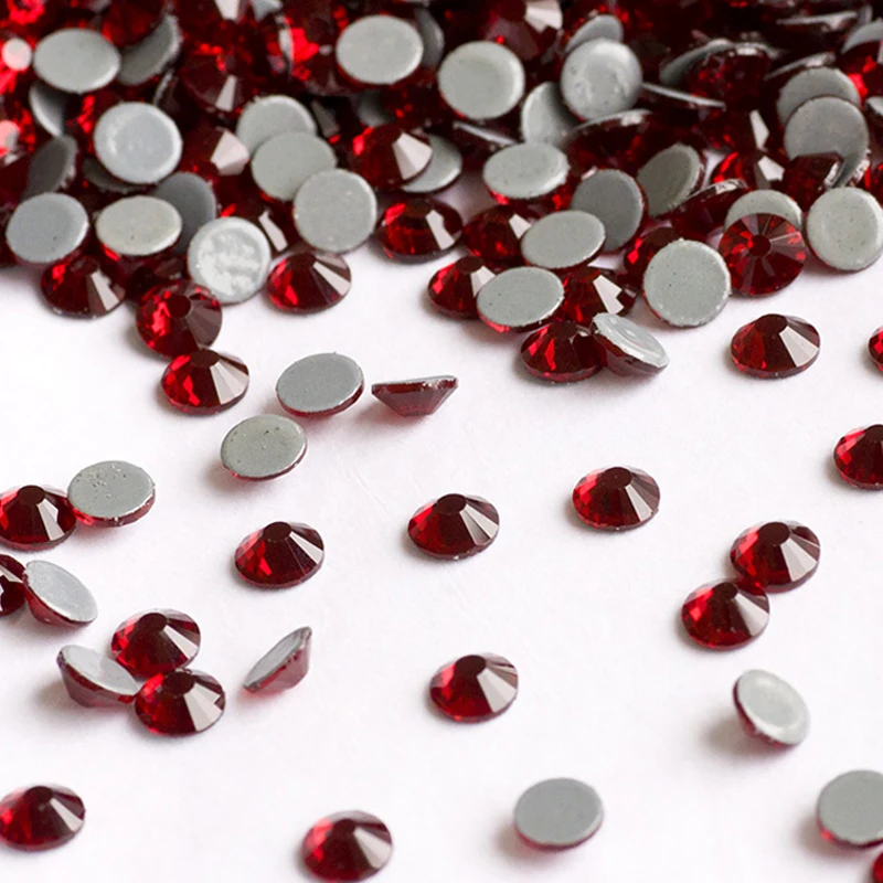 

YANRUO 2058HF SS30 Dark Siam 288Pcs DIY Crystal Hotfix Rhinestones Flatback Iron On Strass Glass Stones For Dresses