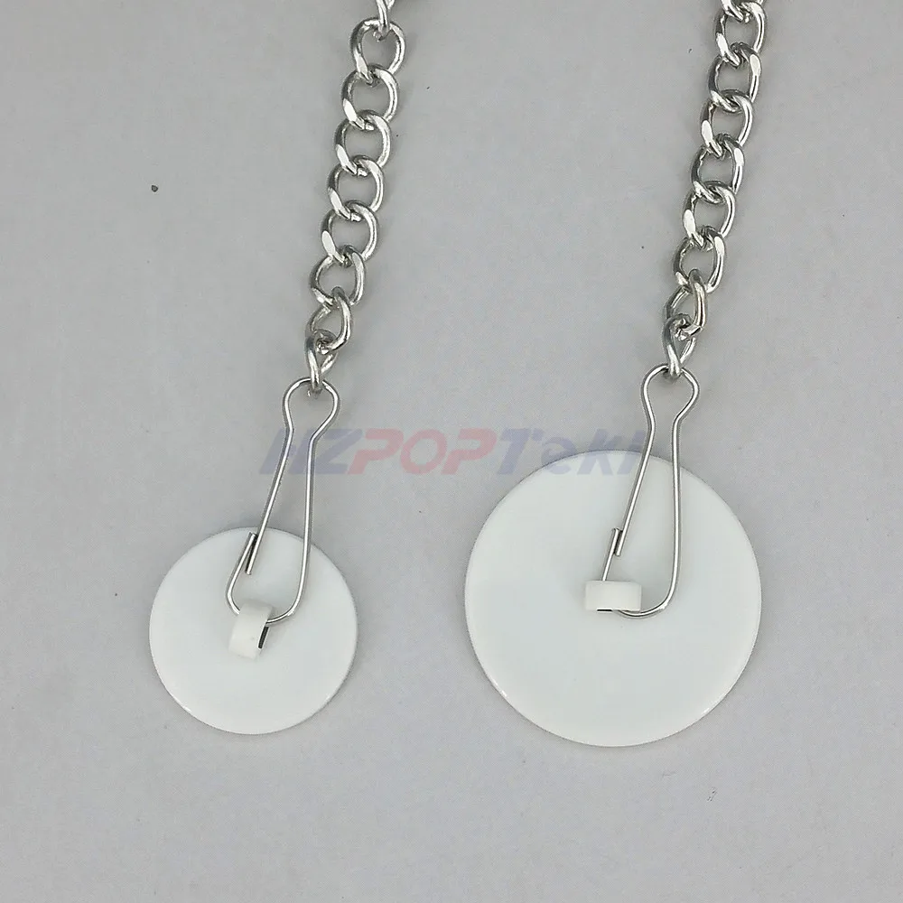 L 25/50cm Metal Poster Pole Hanging Link Chain Rope Strong with 2 End Buckles Rings for Store Sky Hang Accessories 20pcs/lot