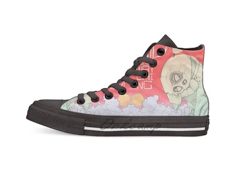 

GoD is Watching Design breathable Casual High Top lace-up Canvas shoes sneakers For Drop shipping