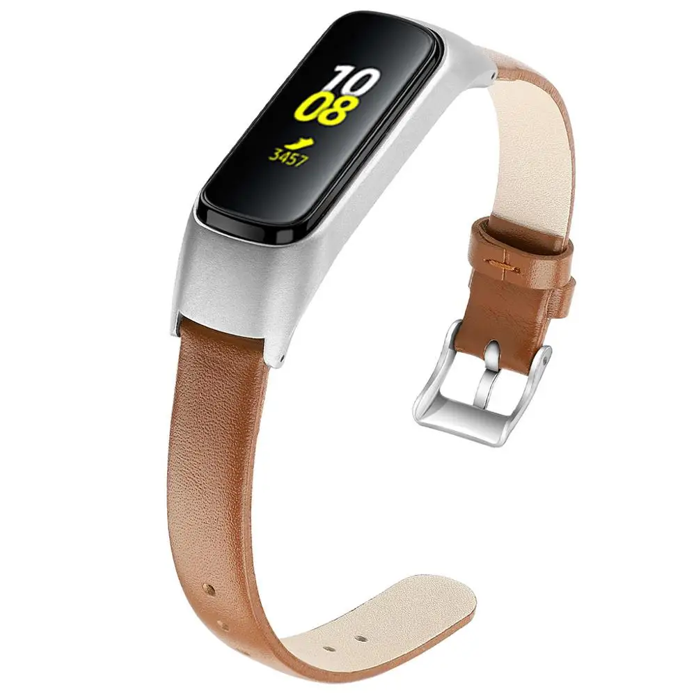 Роскошный Запасной Кожаный ремешок для часов браслет Samsung Galaxy fit e R375 унисекс