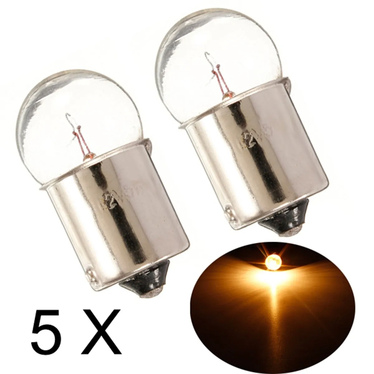 

5 Pair 12V 5W Universal 207 Car Auto Bulebs Tail Light Brake Light Indicator Light Bulbs