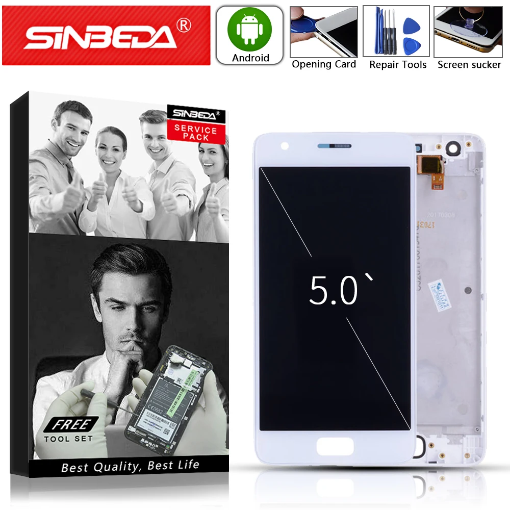 

5.0"Sinbeda IPS For LENOVO ZUK Z2 LCD Display Touch Screen with Frame Digitizer For Lenovo zuk z2 Display Replacement ZUK Z2 LCD
