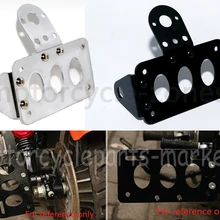 Хром Черный мотоцикл боковое Крепление номерной знак кронштейн держатель для Harley Sportster Bobber Chopper Cruise