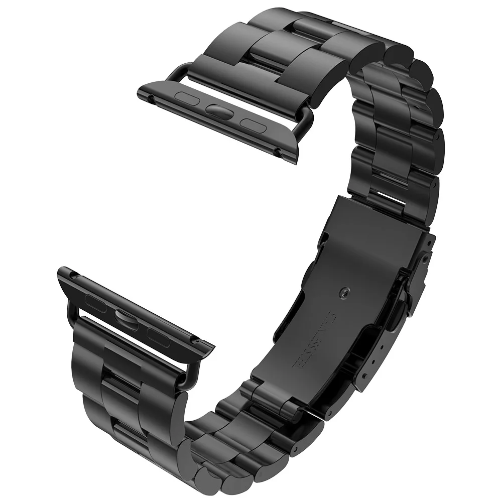 HOCO складная застежка ремешок из нержавеющей стали для Apple Watch 4/3/2 двойная