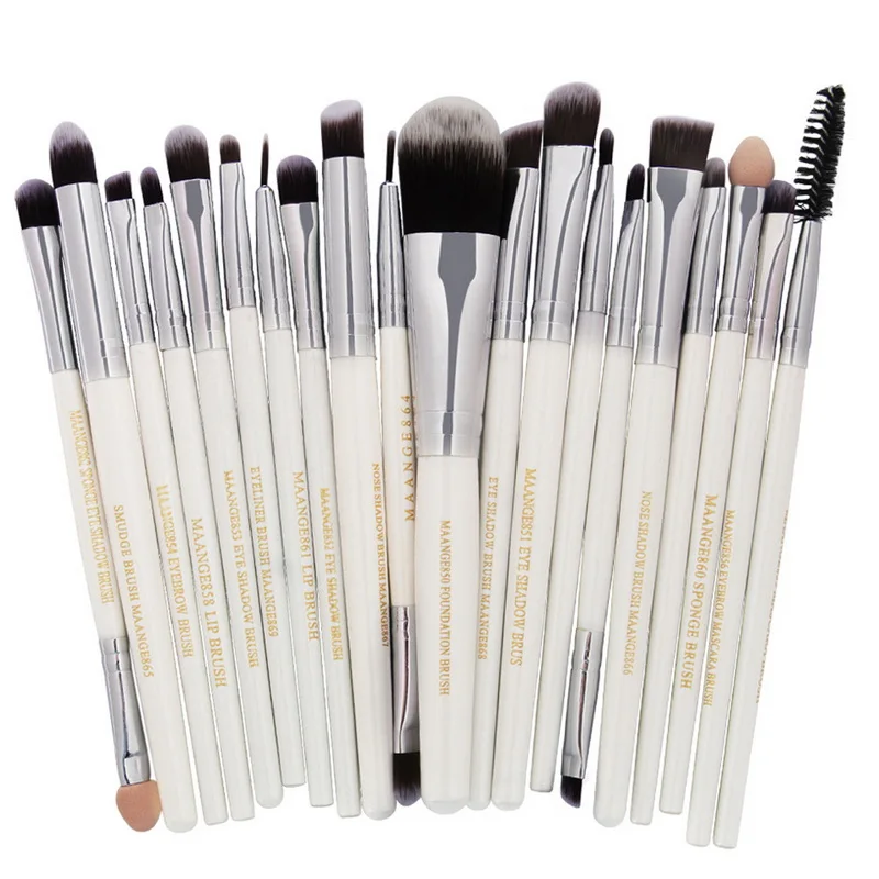MAANGE кисти для макияжа Профессиональная 20 шт./компл. Make up Brush Set Пудра Тени век