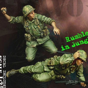 

1/35 World War II U. S. Army Infantry Two Men In Resin Soldiers Models