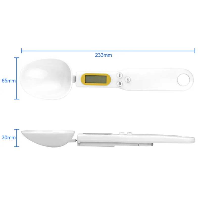 Белые цифровые мерные ложки с шкалой для приготовления пищи новые кухонные весы инструменты жидкие/Сыпучие пищевые ЖК-дисплей объемные