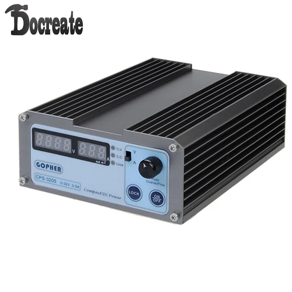 

GOPHERT CPS-3205 0-32V 0-5A Portable Adjustable DC Power Supply 110V/220V CPS-3205II Upgrade Version