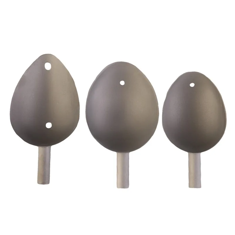 

3PCS Bait Feeding Scoop Sturdy Titanium Alloy Baiting Throwing Spoon for Feeding Particles Carp Fishing Tackle Thread