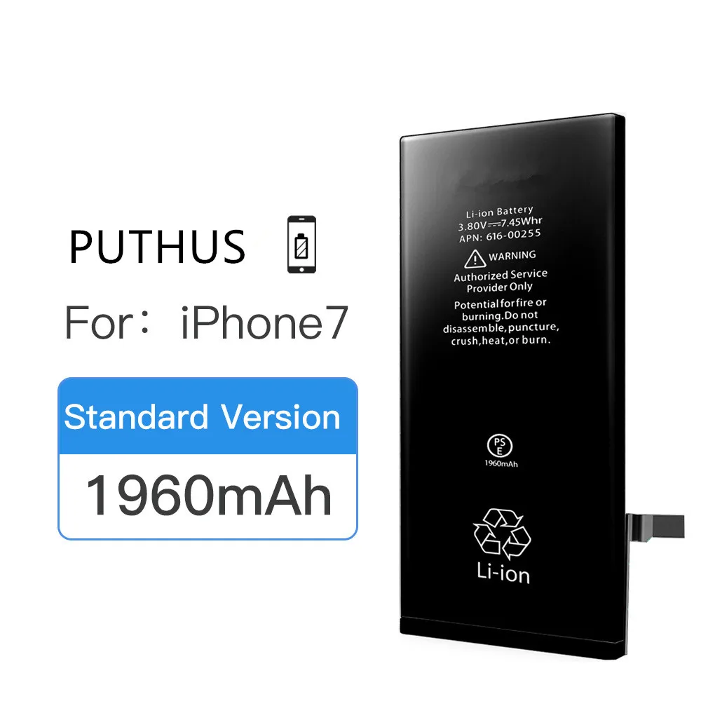 

1960mAh new Phone Battery For iPhone 7 High Capacity Replacement Batteries For iPhone 7 with Repair Tools kit