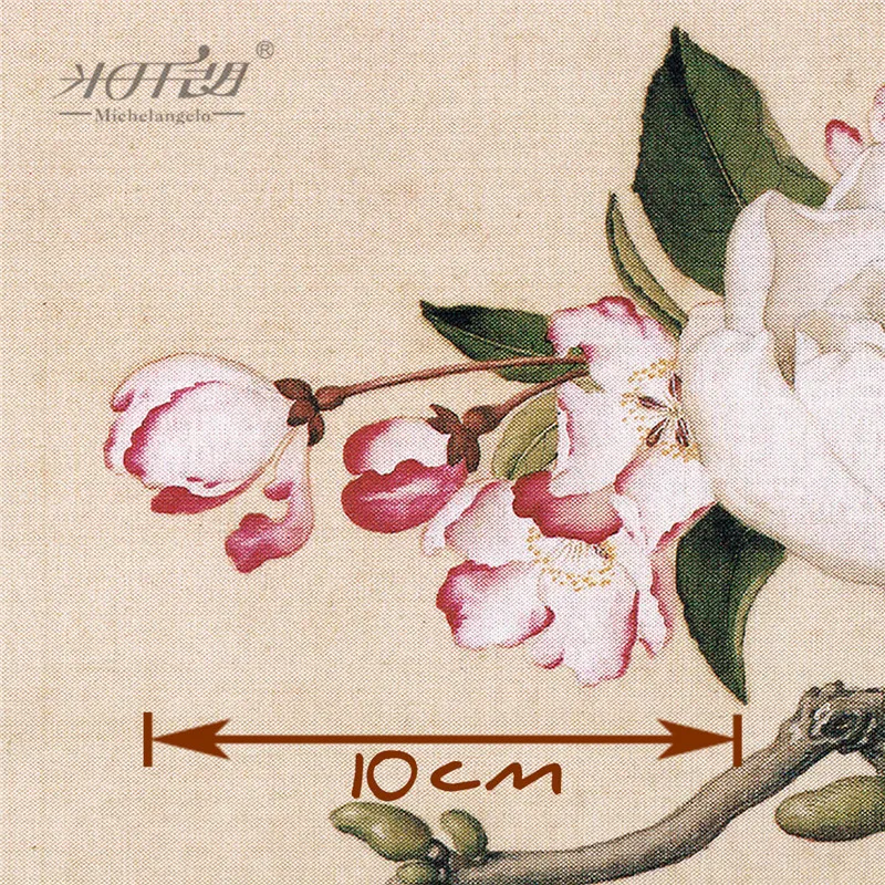 Quebra-cabeças de Madeira Michelangelo Peças Giuseppe Castiglione Begonia Magnólia Flor Brid Pintura Chinesa Brinquedo Educacional 500 4 Michelangelo quebra cabeças de madeira 500 peças