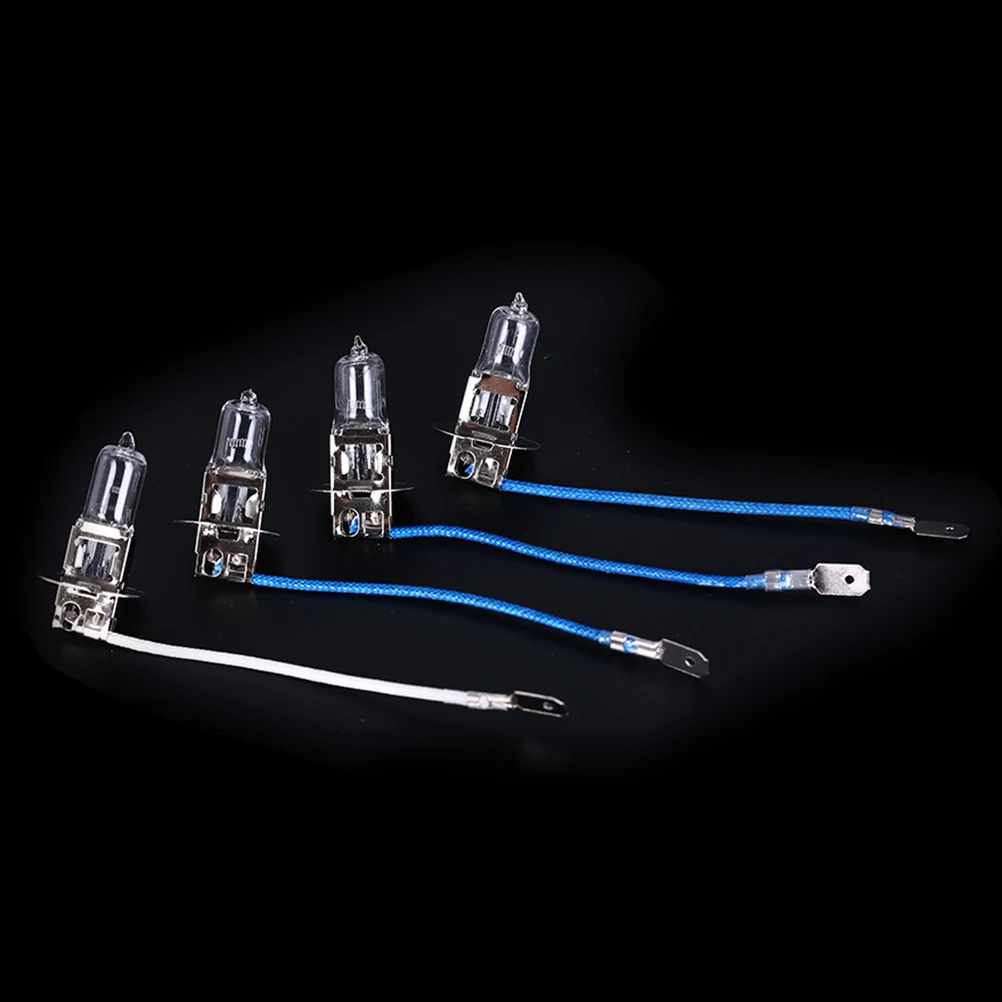 

2pcs/lot Working Lamp H3 35W 55W 70W 100W 12V Lighting Halogen Bulbs Halogen Tungsten Bulb With Cable Machine Tool