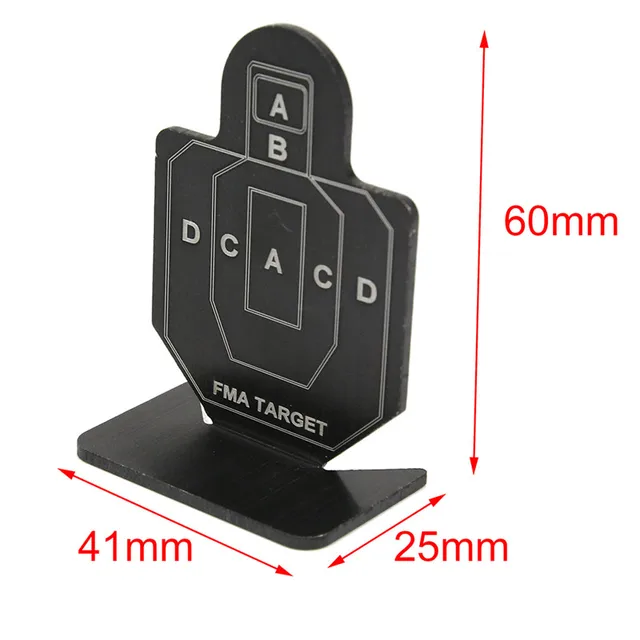 6Pcs Shooting Target Airsoft Metal Shooting Target Set Arrow Shooting
