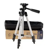 Tripé Com 3-Way HeadTripod para Nikon D7100 D90 D3100 DSLR Sony NEX-5N Canon 650D 70D 600D WT-3110A A7S