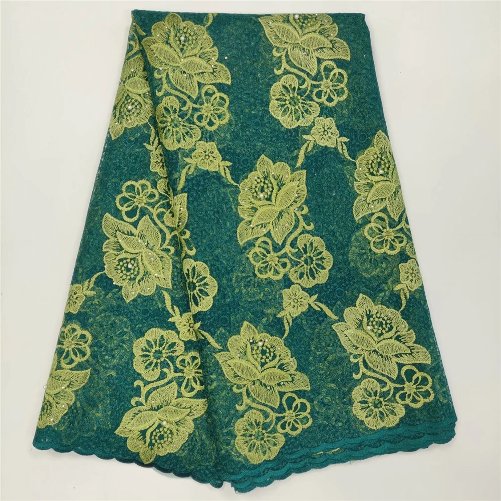 

Latest Net French Lace Material High Quality French Net African Lace Fabric With Stone Nigerian Wedding African Lace