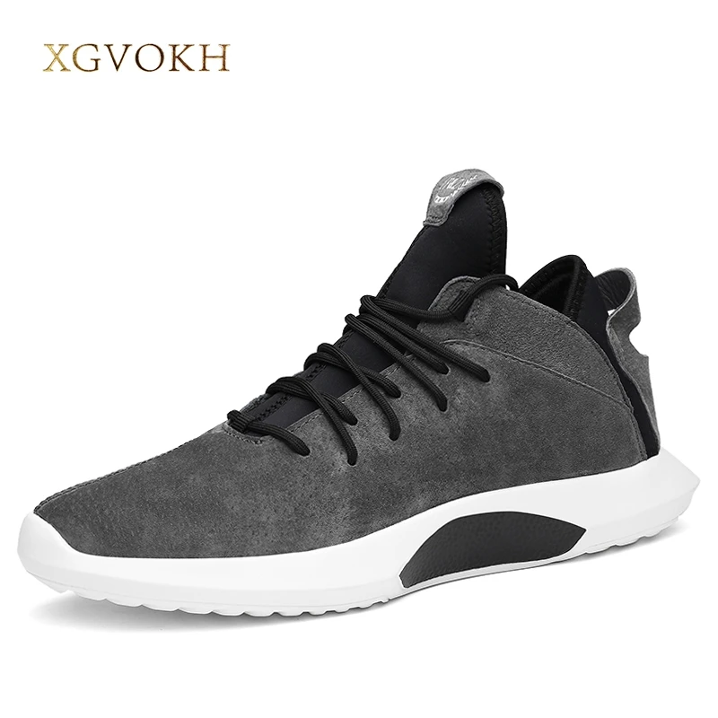 

Men casual shoes Cow leather autumn winter warm mens shoe lace up Outdoor Fashion footwear Man sneakers flats black shoes