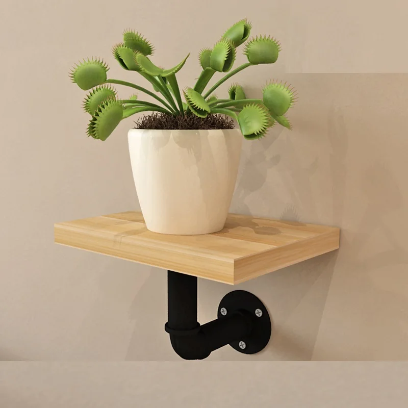 MTTUZK المطاوع الحديد انبوب ماء الجرف خزانة متعدد الألوان رف جدار جدار زهرة حامل الحائط لوح تقسيم رف الجدار