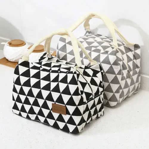 Brand New Style Women Portable Lunch Bag Insulated Thermal Cooler Box Carry Tote Travel Storage Bags 2019 New