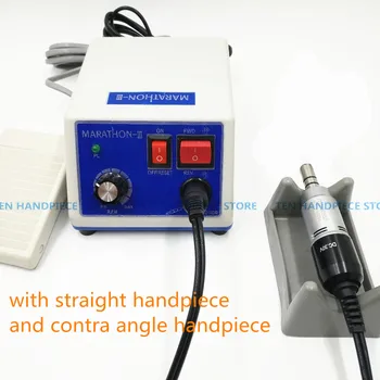 

2018 new dental Lab micromotor polish handpiece with contra angle & straight handpiece SEAYANG MARATHON 3 + Electric Motor