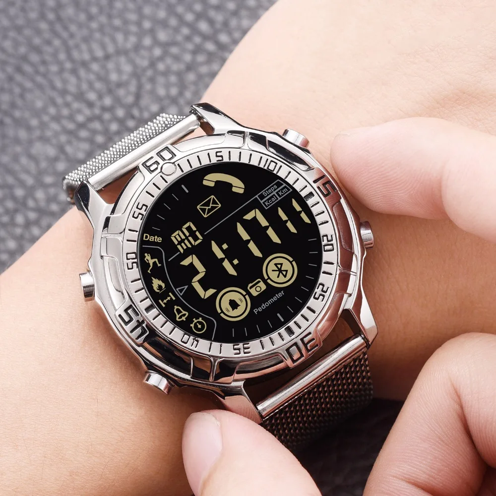 

2019 Smart Watches Men Fitness 50m Waterproof Led Digital Stopwatch For Ios Android Sport Male Clock New Reloj Relogio Masculino