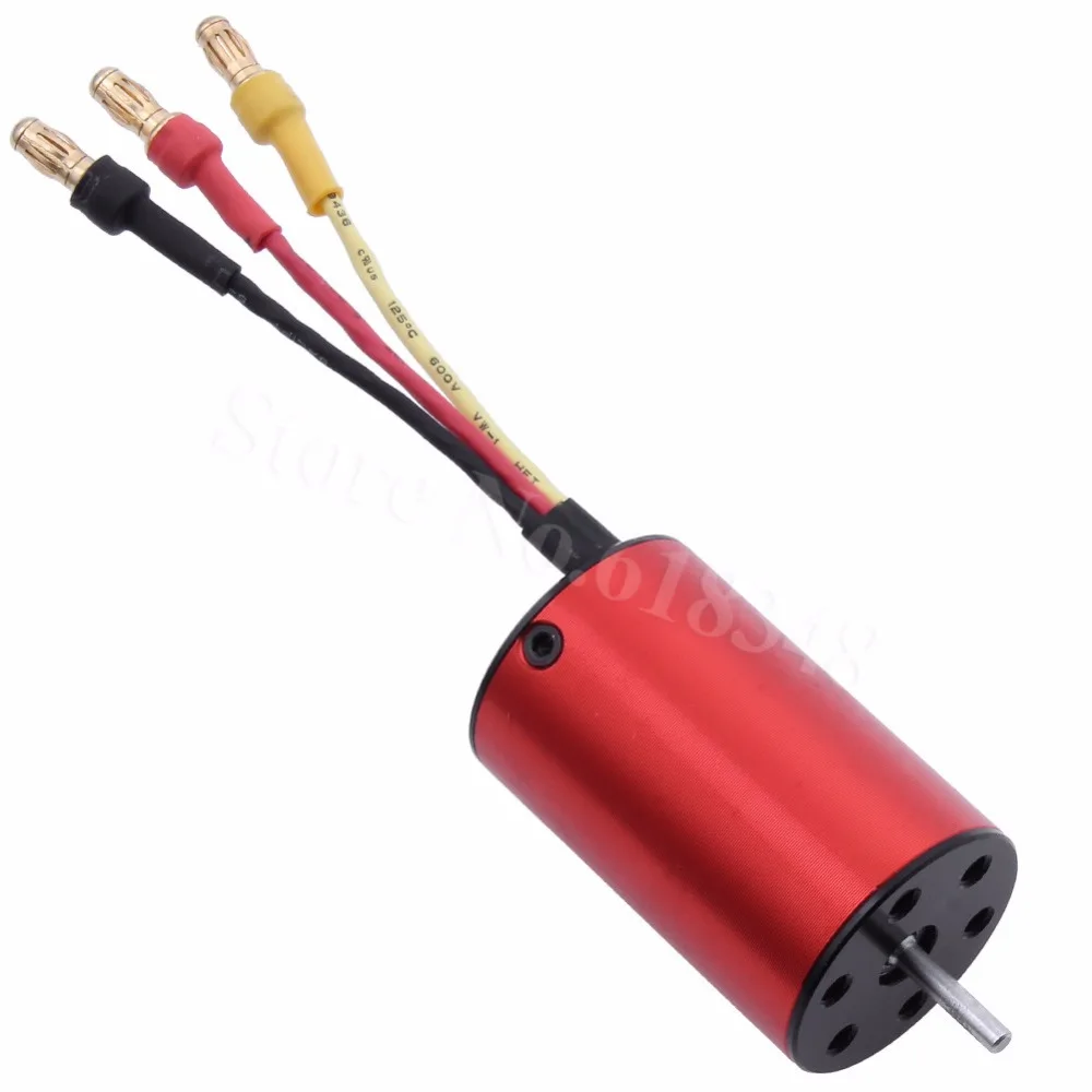 2438 бесщеточный мотор 4200KV 4 полюсный 2 3 мм ось вала для 1/16 1/18 весы пульт ДУ