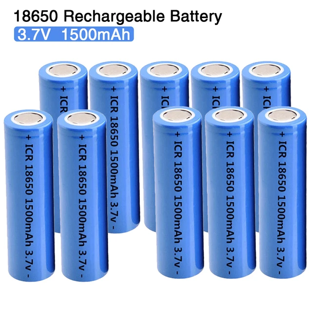 18650 3.7V 1500mAh Rechargeable Battery ICR18650 Lithium Batteries Li ion Bateria for Flashlight